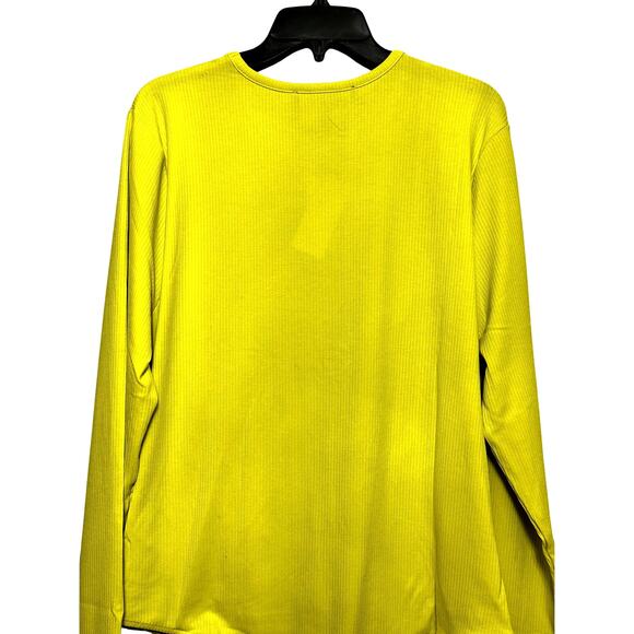 Royalty By Maluma Bodysuit Ribbed Texture Long Sleeves Yellow Women's XXXL NWT - Picture 6 of 10
